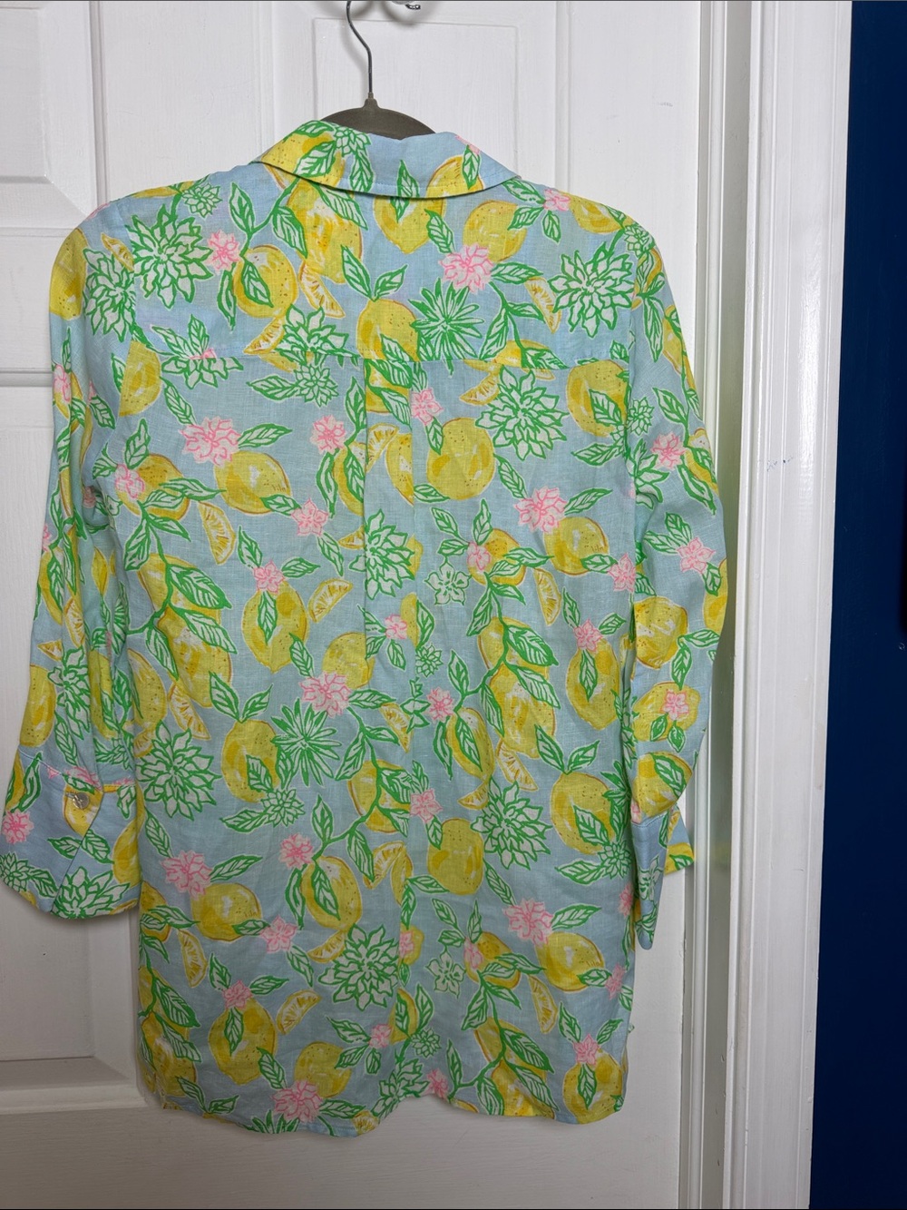 NWOT Women’s Lilly Pulitzer Riverlyn Pieced Print 100% Linen Tunic Size M - Picture 8 of 9